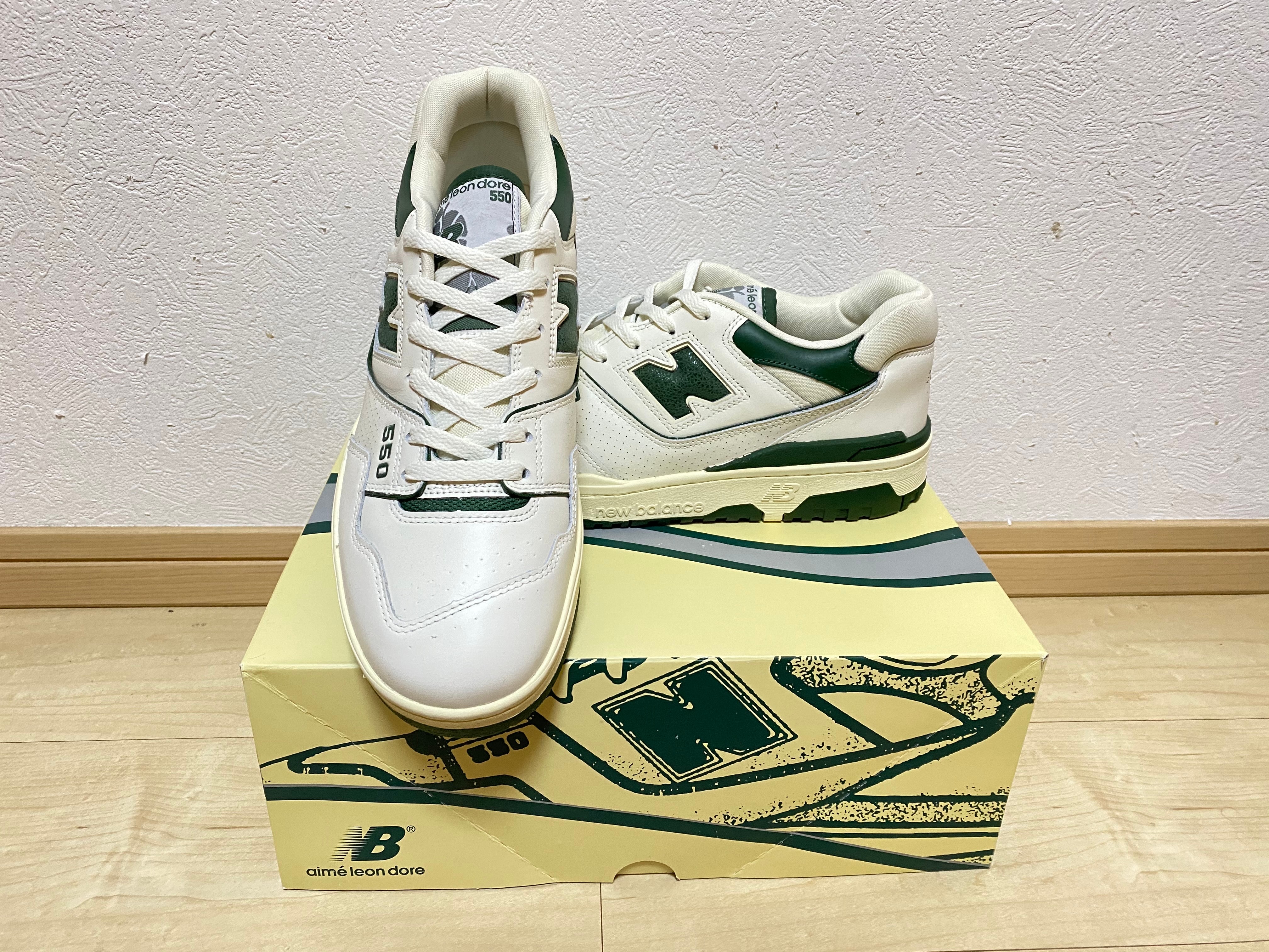 エメレオンドレ × ニューバランス P550 バスケットボール オックスフォード "ホワイト グリーン"