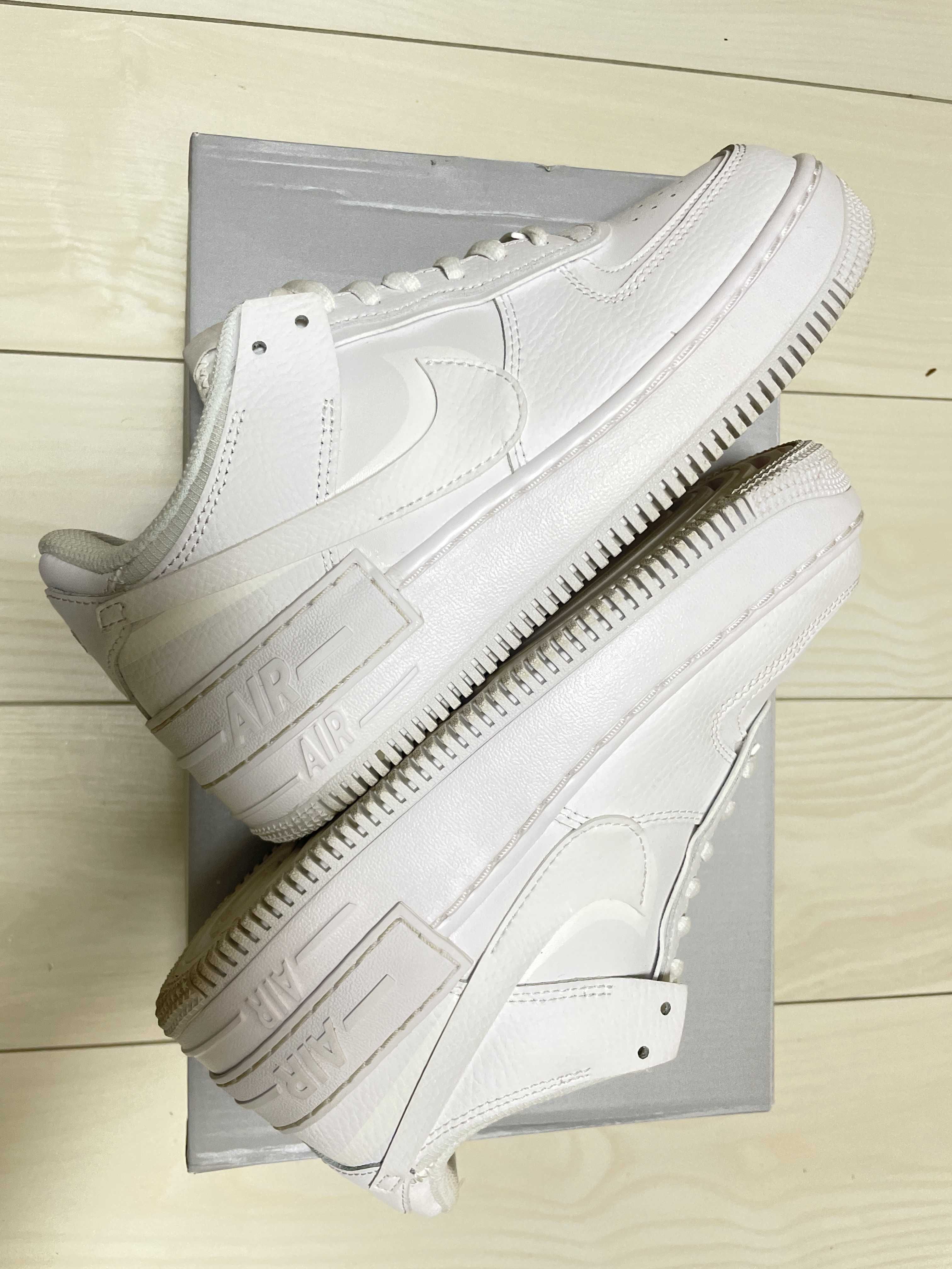 Nike Women's Air Force 1 Low Shadow "Triple White"