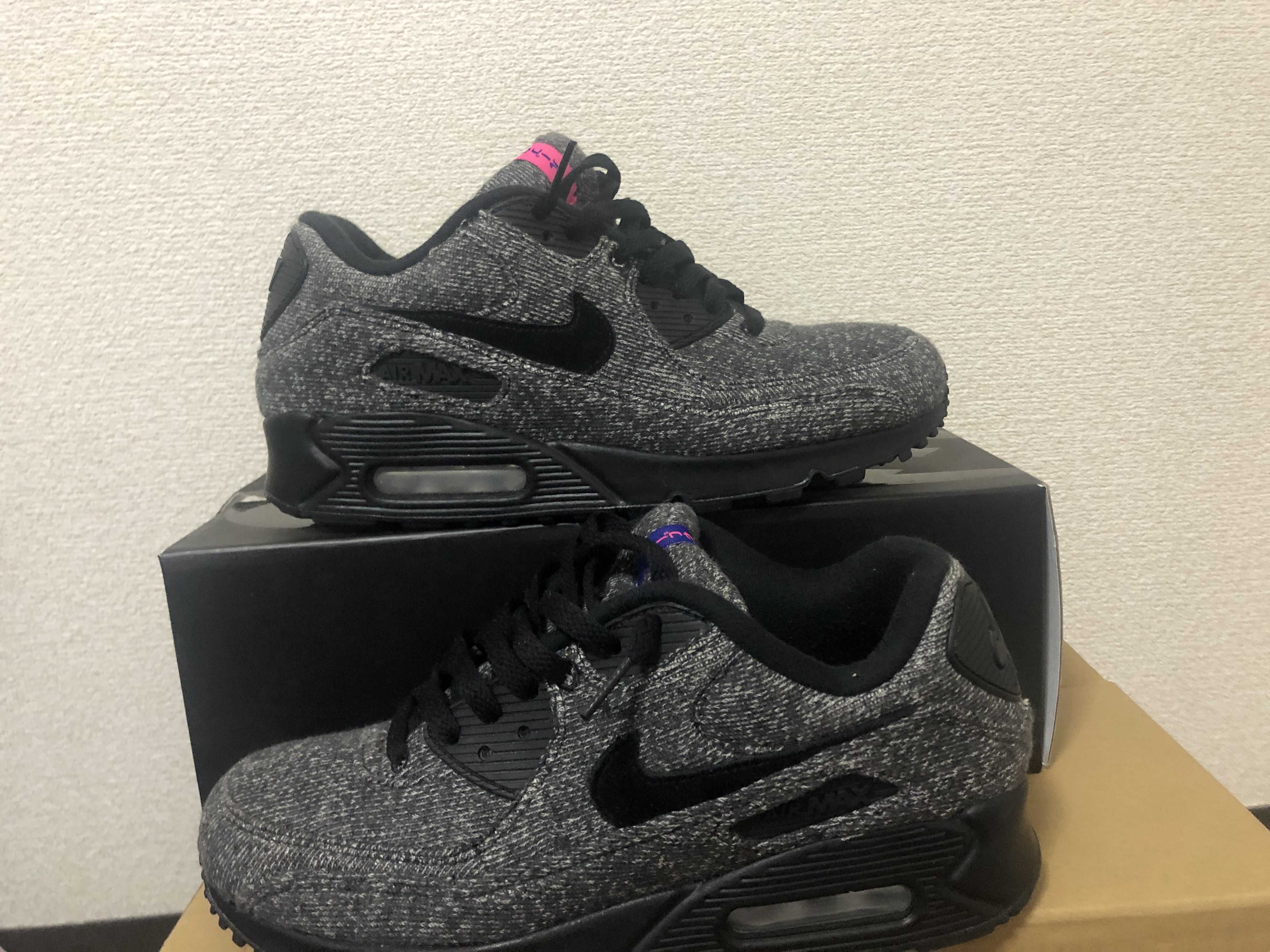 LOOPWHEELER × Nike Air Max 90 "Grey/Black"