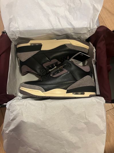 A Ma Maniere × Nike Women's Air Jordan 3 Retro OG SP "Black and Flat Pewter/WYWS"