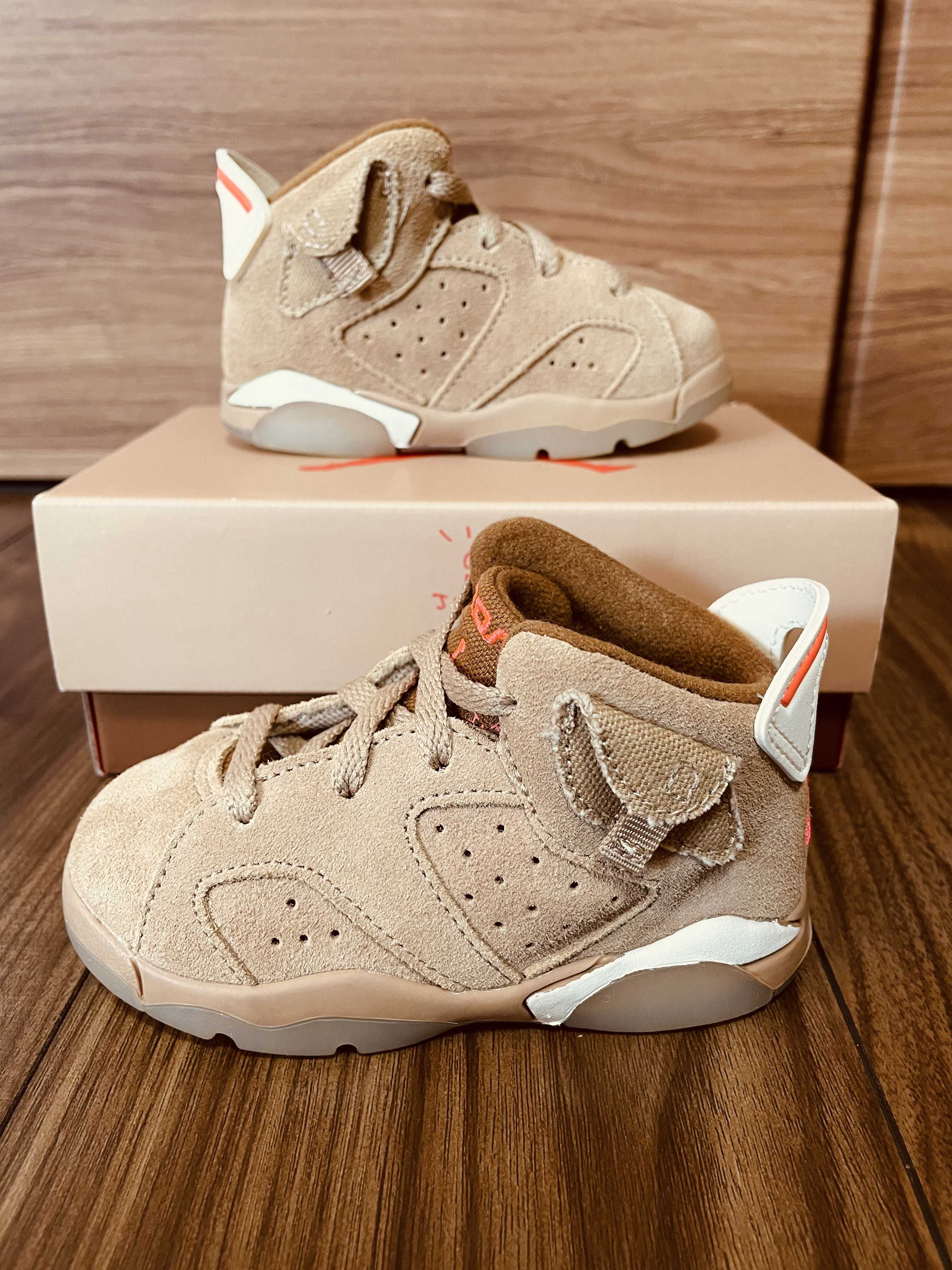 Travis Scott × Nike TD Air Jordan 6 "British Khaki"