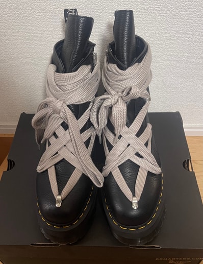 Rick Owens × Dr.Martens 1460 Quad Pent 8-Eye Boots "Black"