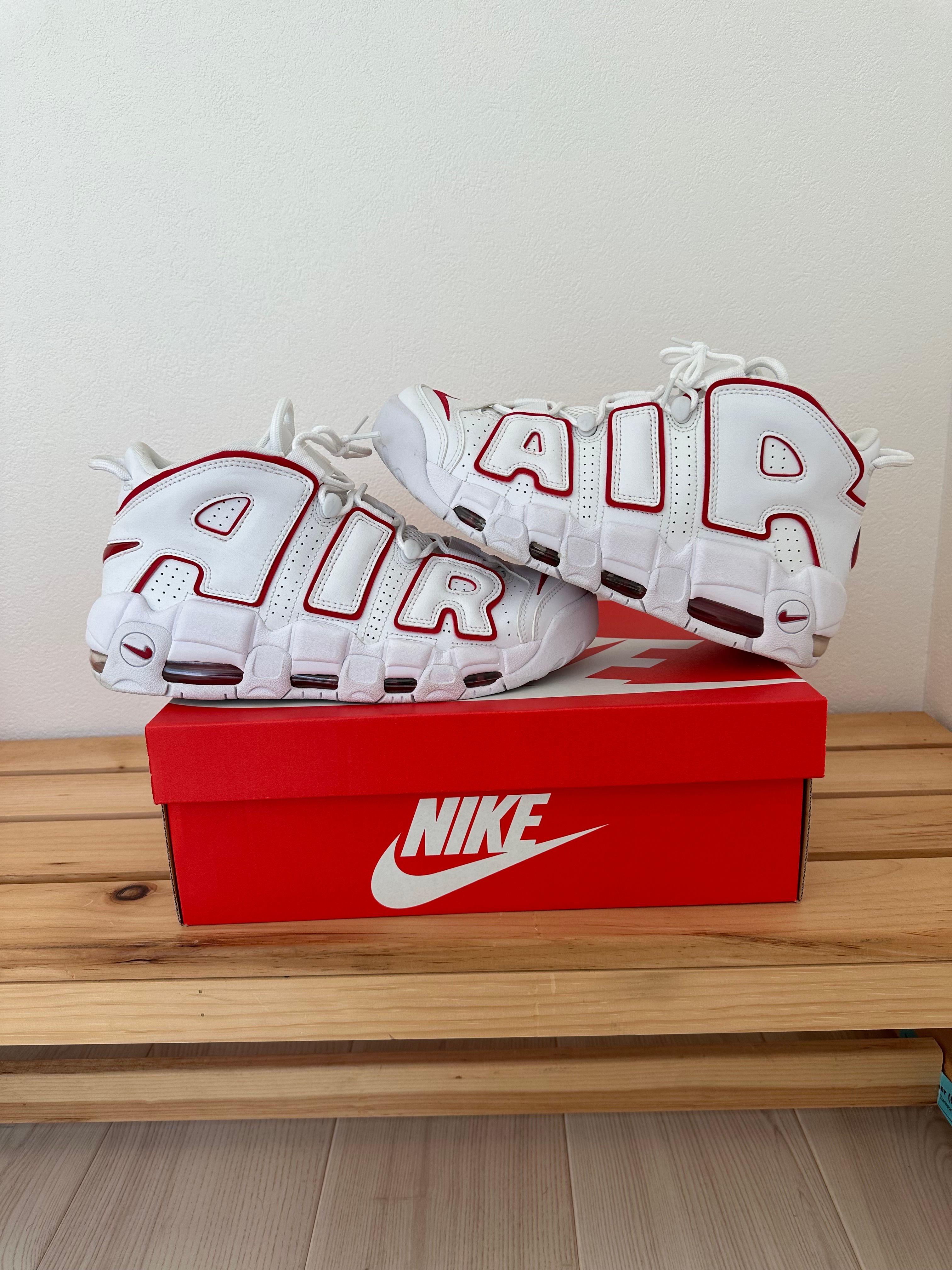 NIKE AIR MORE UPTEMPO "WHITE/VARSITY RED" (2018)