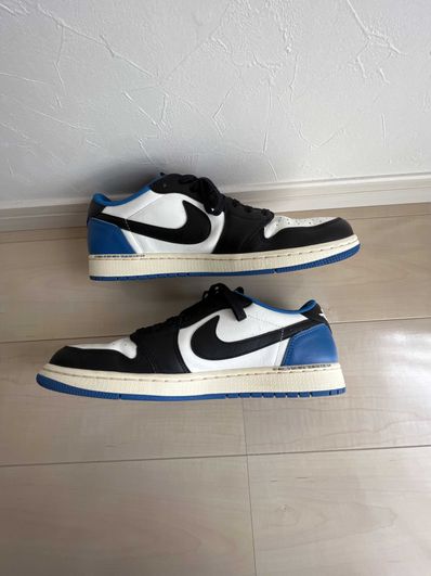 Travis Scott × fragment design × Nike Air Jordan 1 Low OG SP "Military Blue"