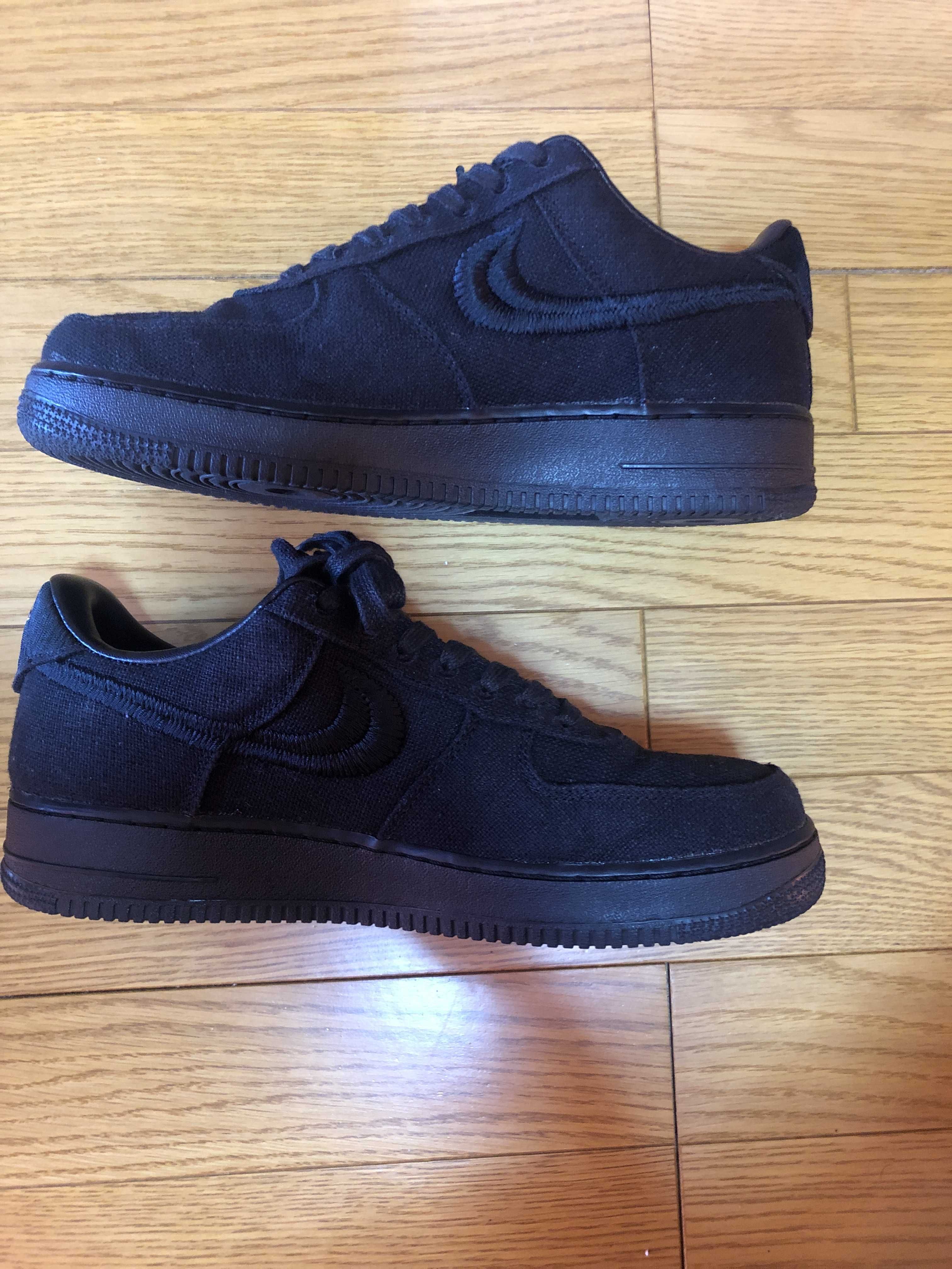 Stussy × Nike Air Force 1 Low "Triple Black"