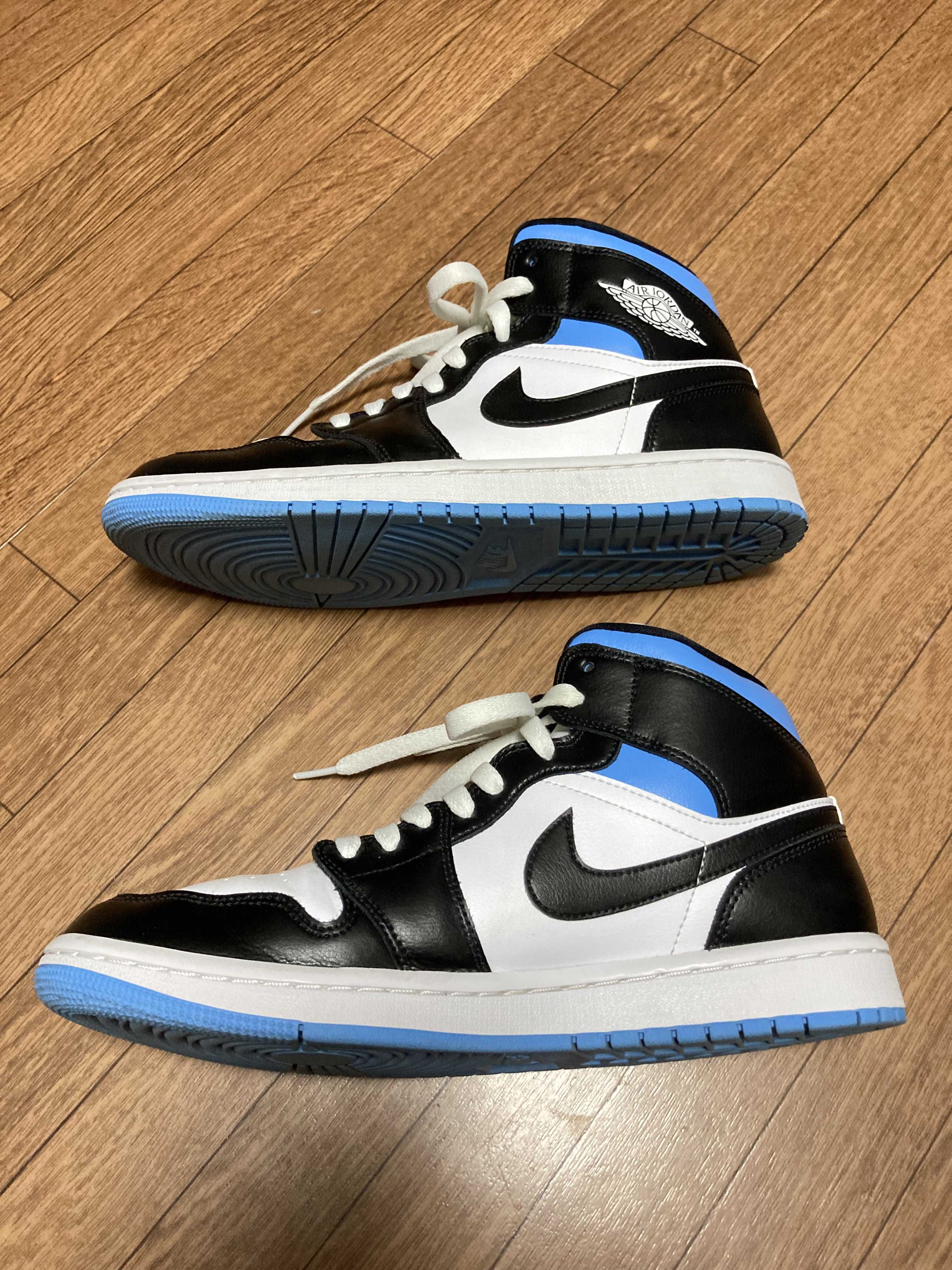 Nike Women's Air Jordan 1 Mid "Black/University Blue"