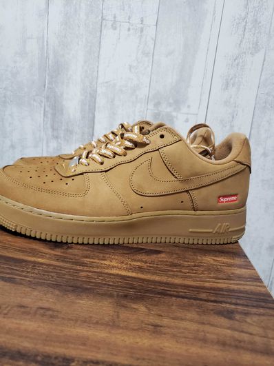 Supreme × Nike Air Force 1 Low "Flax/Wheat"
