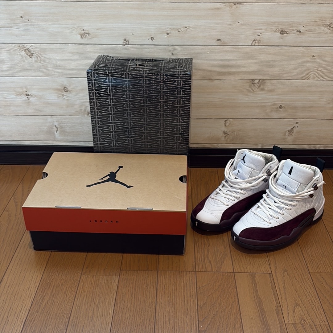 A Ma Maniere × Nike Women's Air Jordan 12 "White and Burgundy Crush"
