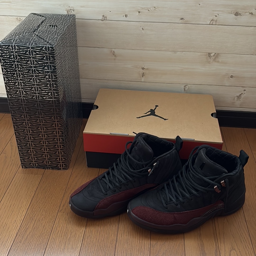 A Ma Maniere × Nike Women's Air Jordan 12 "Black and Burgundy Crush"