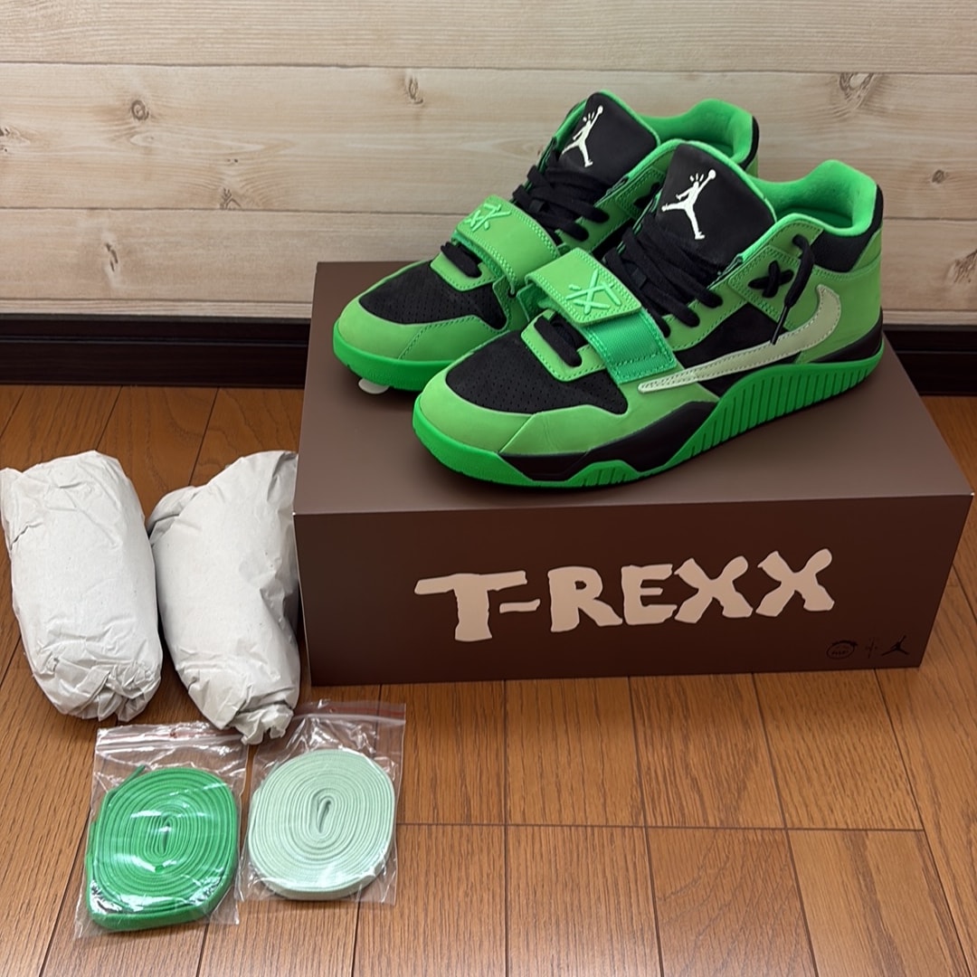 Travis Scott × Nike Jordan Jumpman Jack CJ1 T-Rexx "Green Spark"