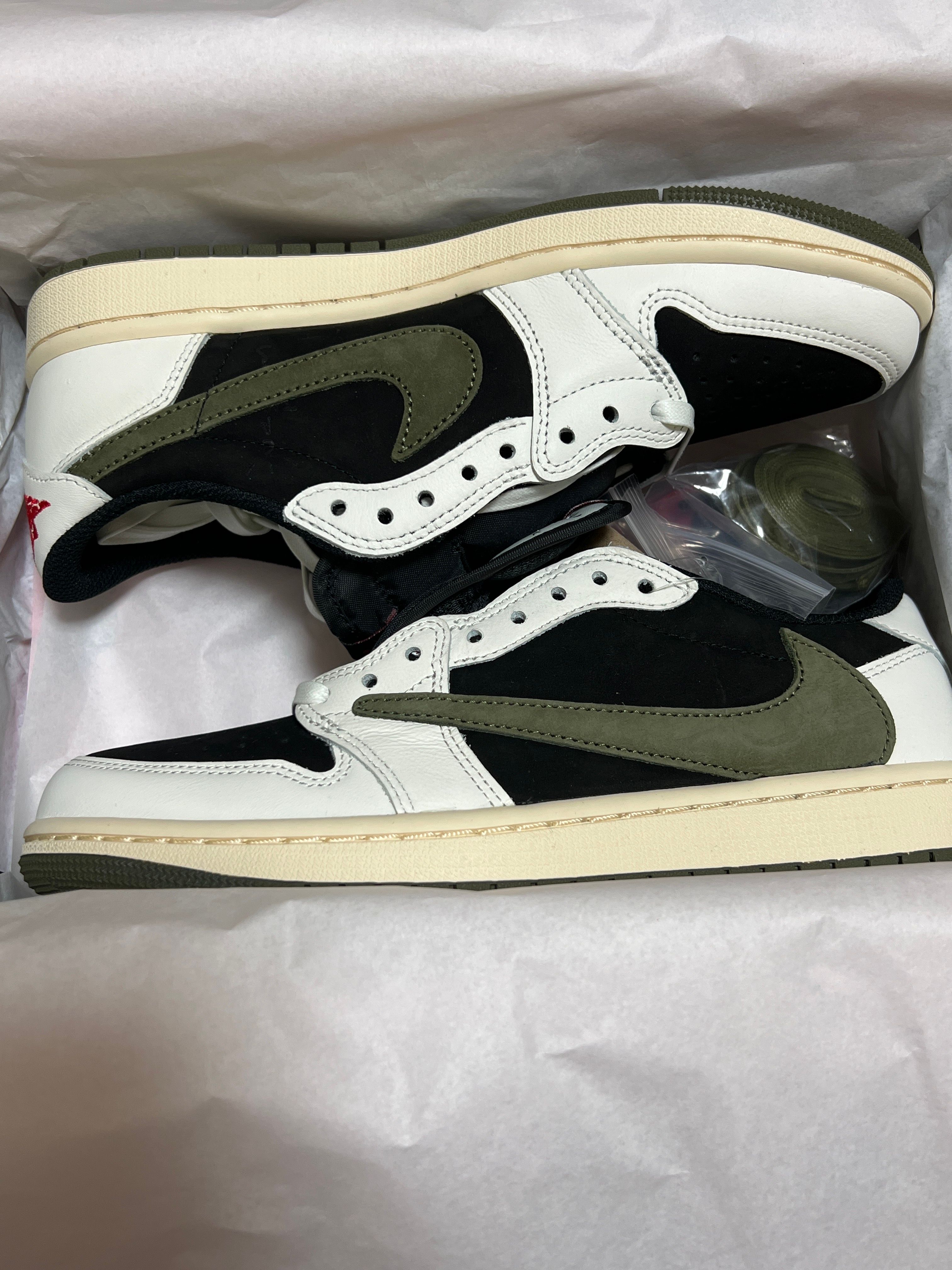 Travis Scott × Nike Women's Air Jordan 1 Low OG "Medium Olive"
