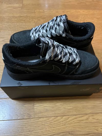 Travis Scott × Nike Air Jordan 1 Low OG SP "Black Phantom"