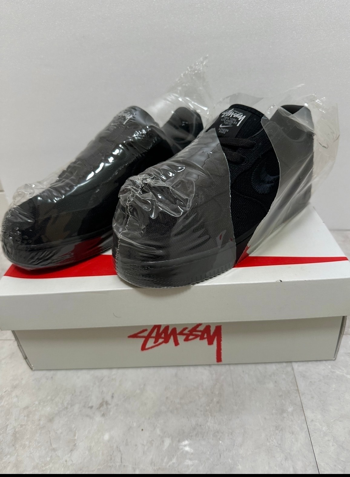 Stussy × Nike Air Force 1 Low "Triple Black"