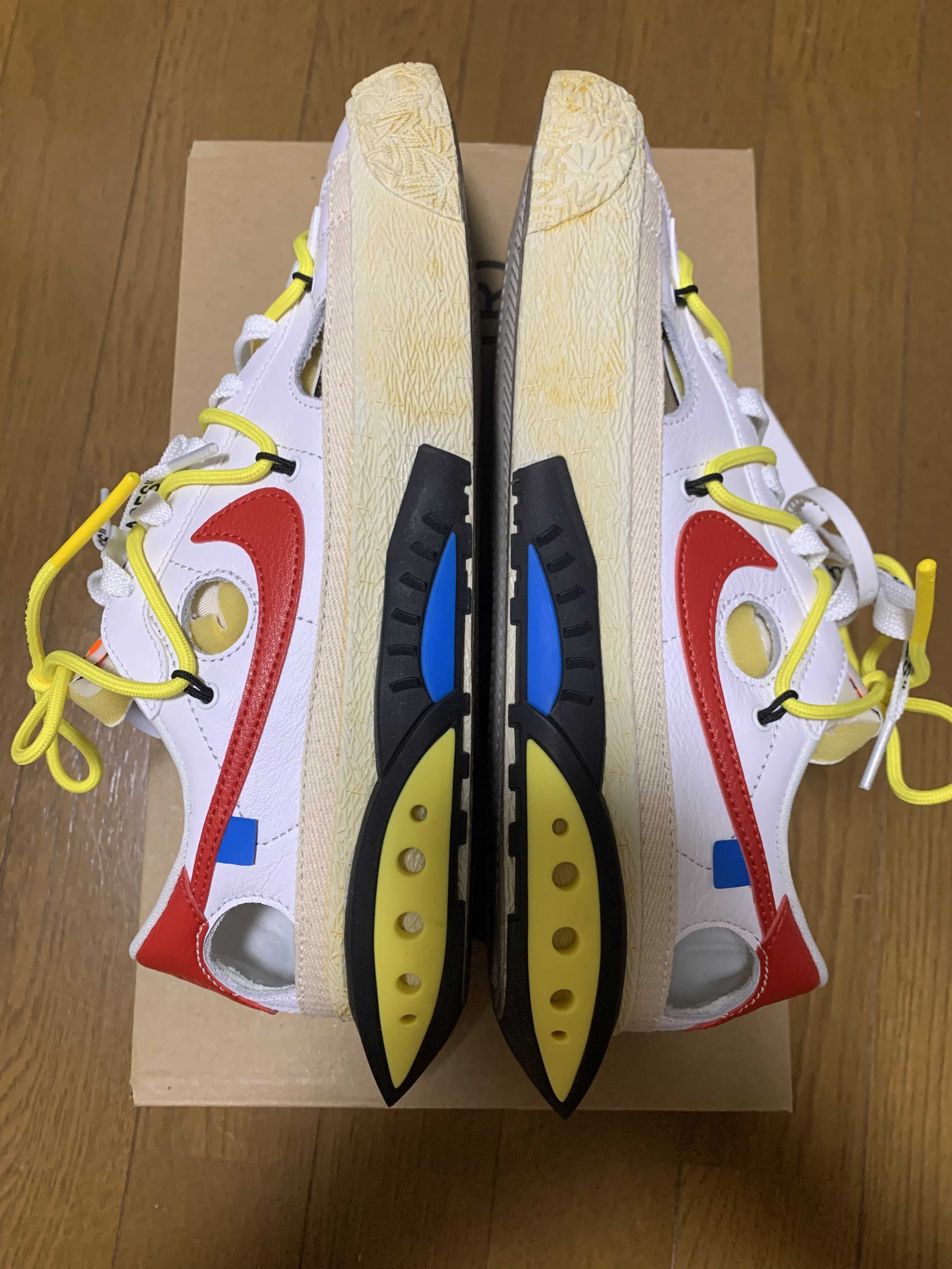 Off-White × Nike Blazer Low "White and University Red"