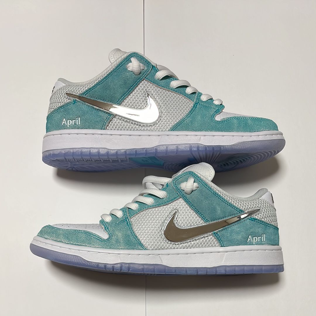 APRIL SKATEBOARDS × Nike SB Dunk Low Pro QS "White and Multi-Color"