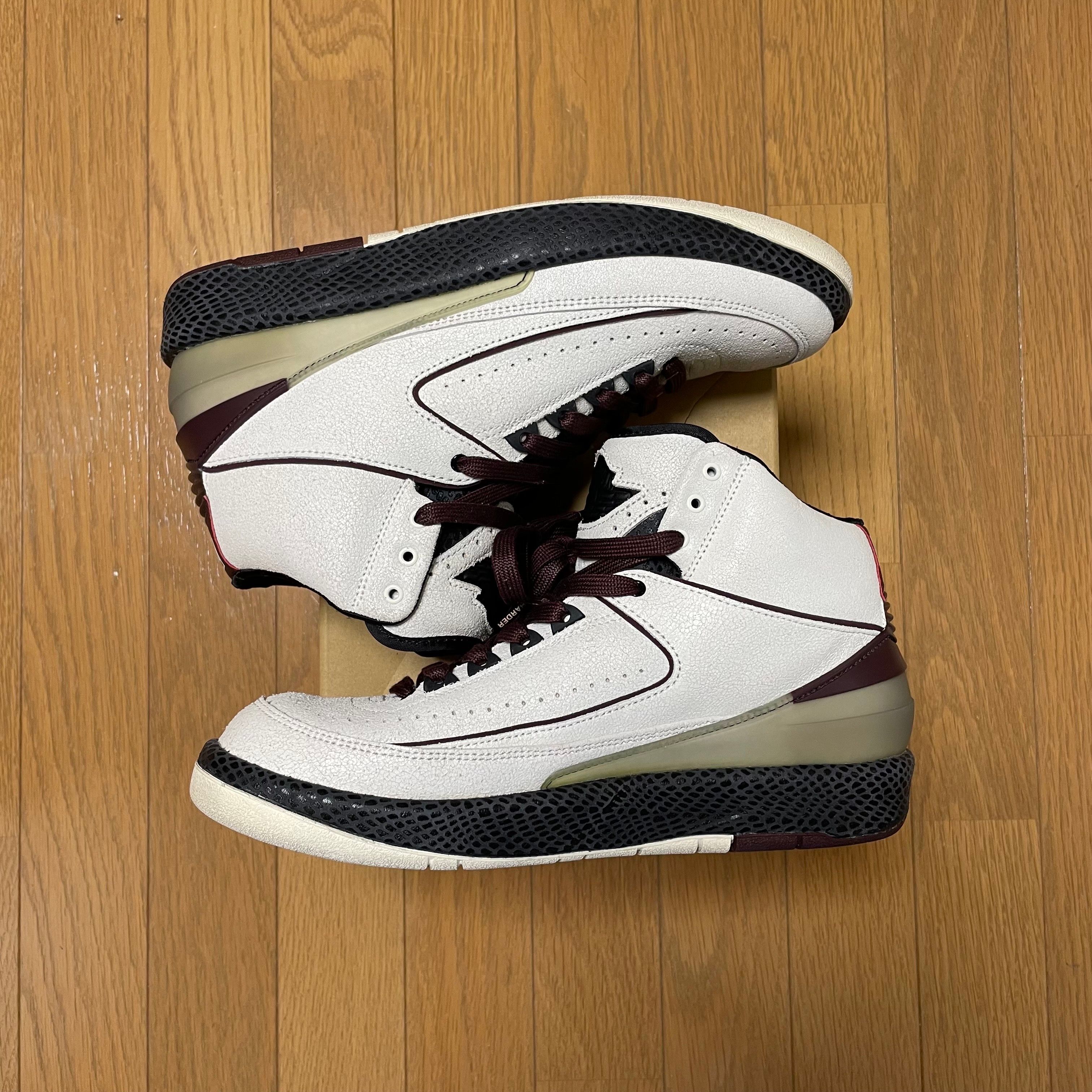 A Ma Maniere × Nike Air Jordan 2 "Airness/Sail and Burgundy"