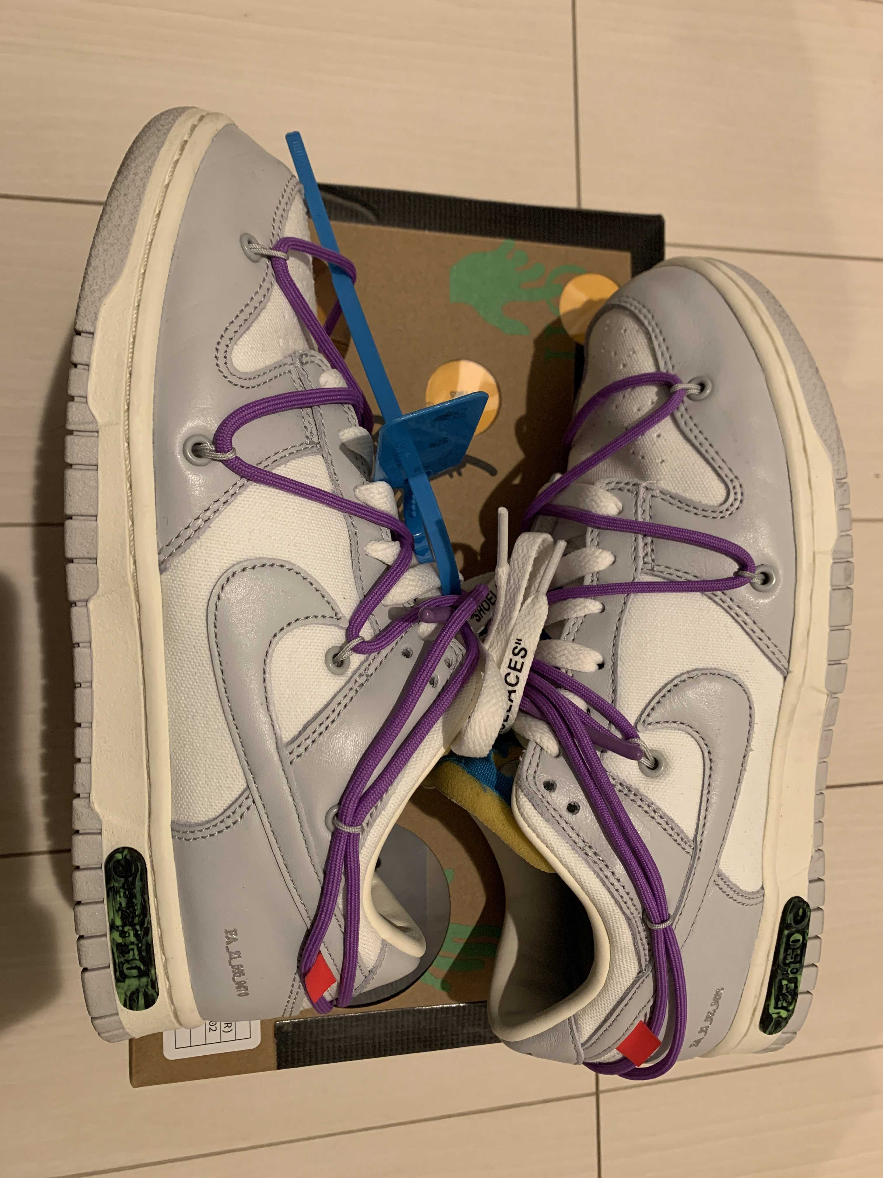 Off-White × Nike Dunk Low "Sail/Neutral Gray"