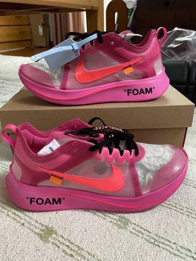 Off-White × Nike Zoom Fly "Pink"