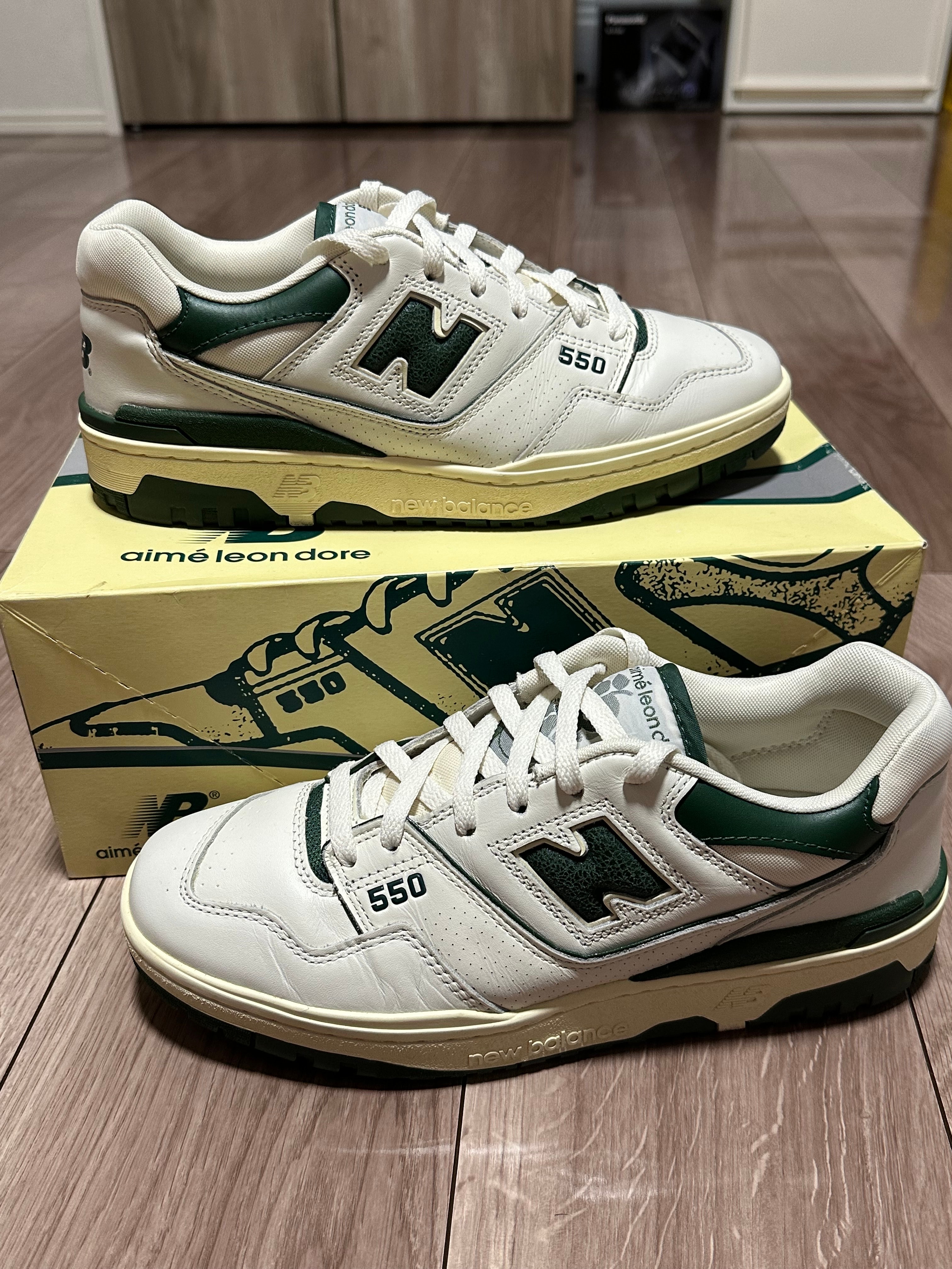 Aime Leon Dore × New Balance 550 "White/Green"