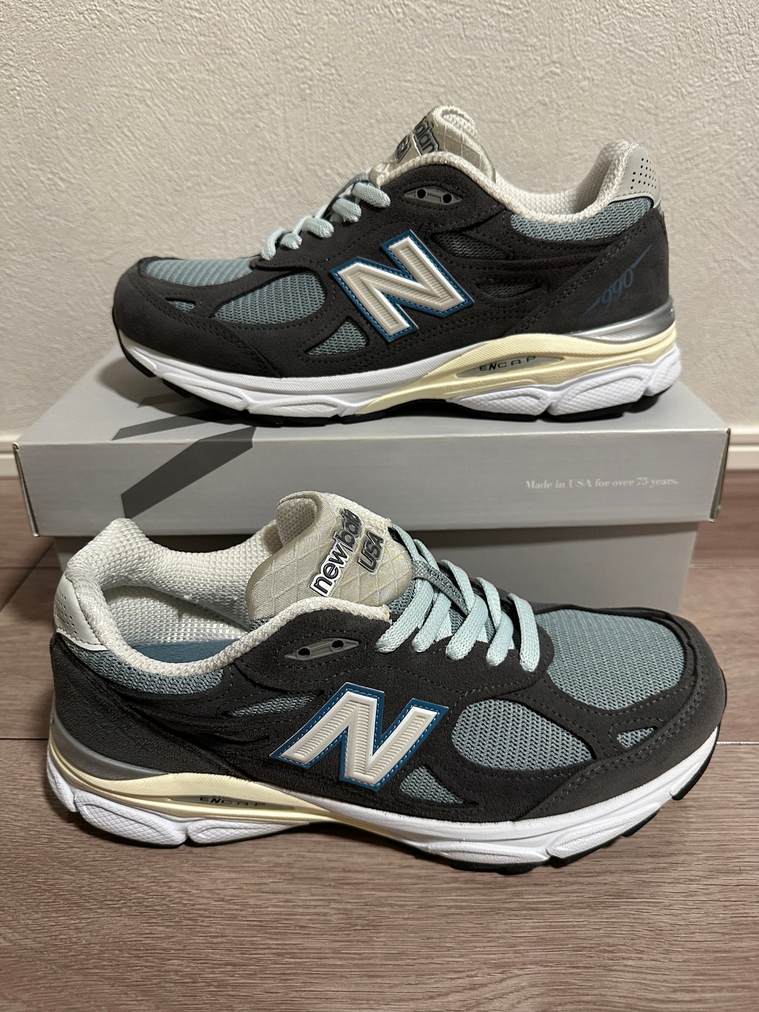 KITH × New Balance 990V3 "Steel Blue"