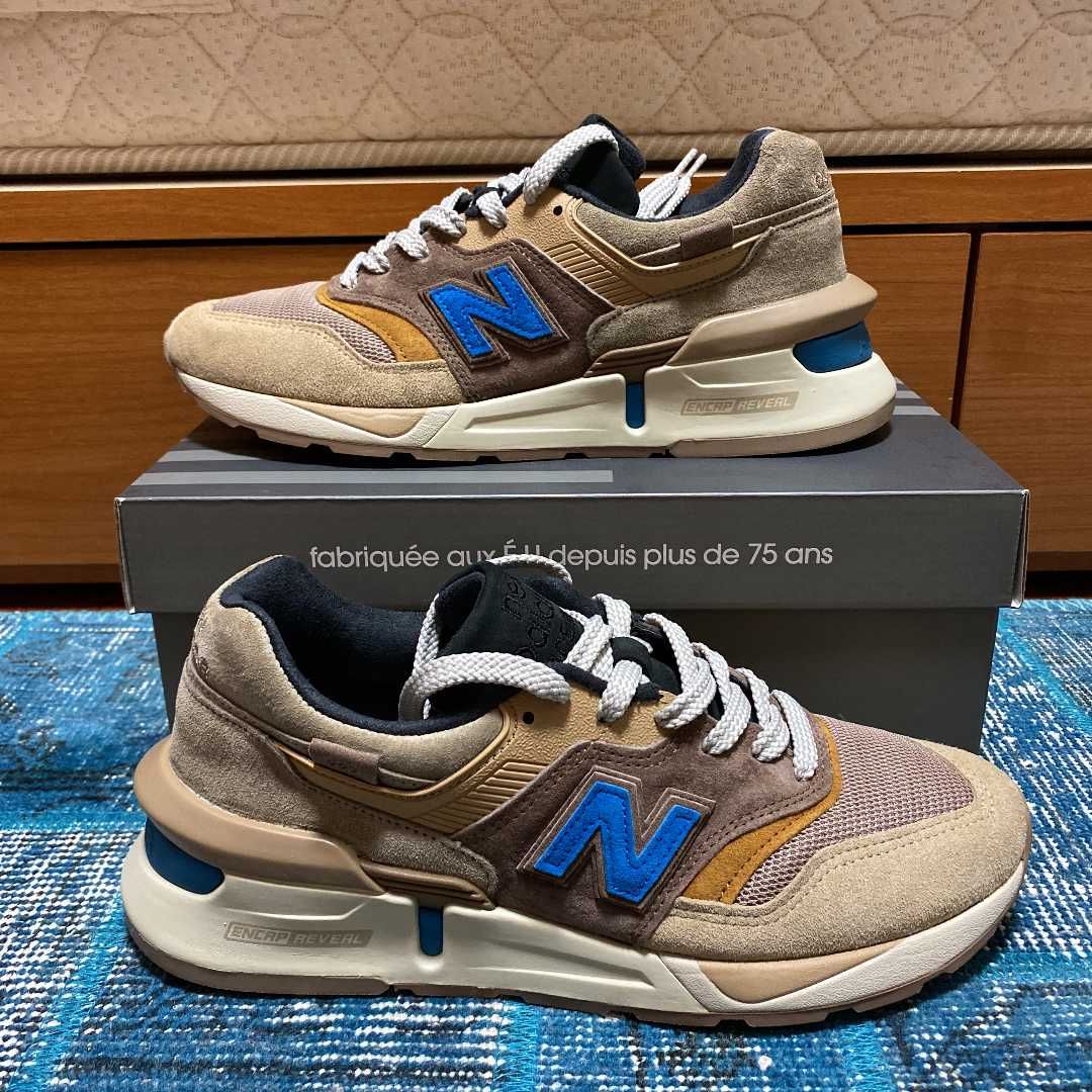 KITH × nonnative × New Balance 997S Fusion "Brown/Black-Cobalt Blue"