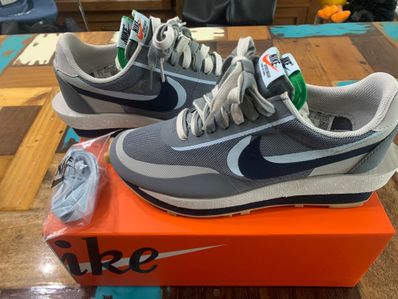 CLOT × Sacai × Nike LD Waffle "Grey Obsidian/Cool Grey"