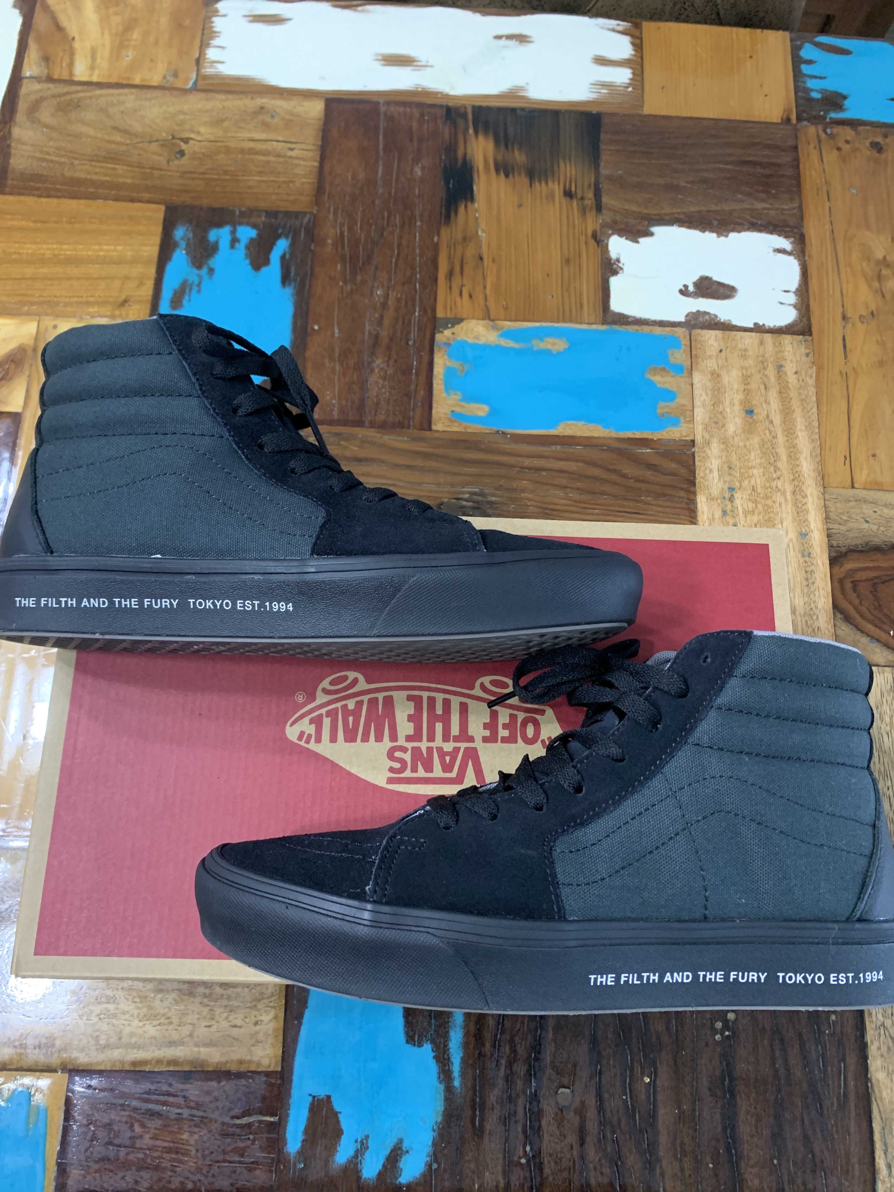 NEIGHBORHOOD × VANS NHVN . COMFYCUSH SK8-HI CL-SHOES "BLACK/GREEN"