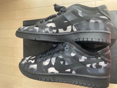 COMME des GARCONS × NIKE DUNK LOW Women's "BLACK/BLACK"