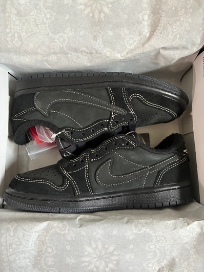 Travis Scott × Nike PS Jordan 1 Low OG SP "Black Phantom"