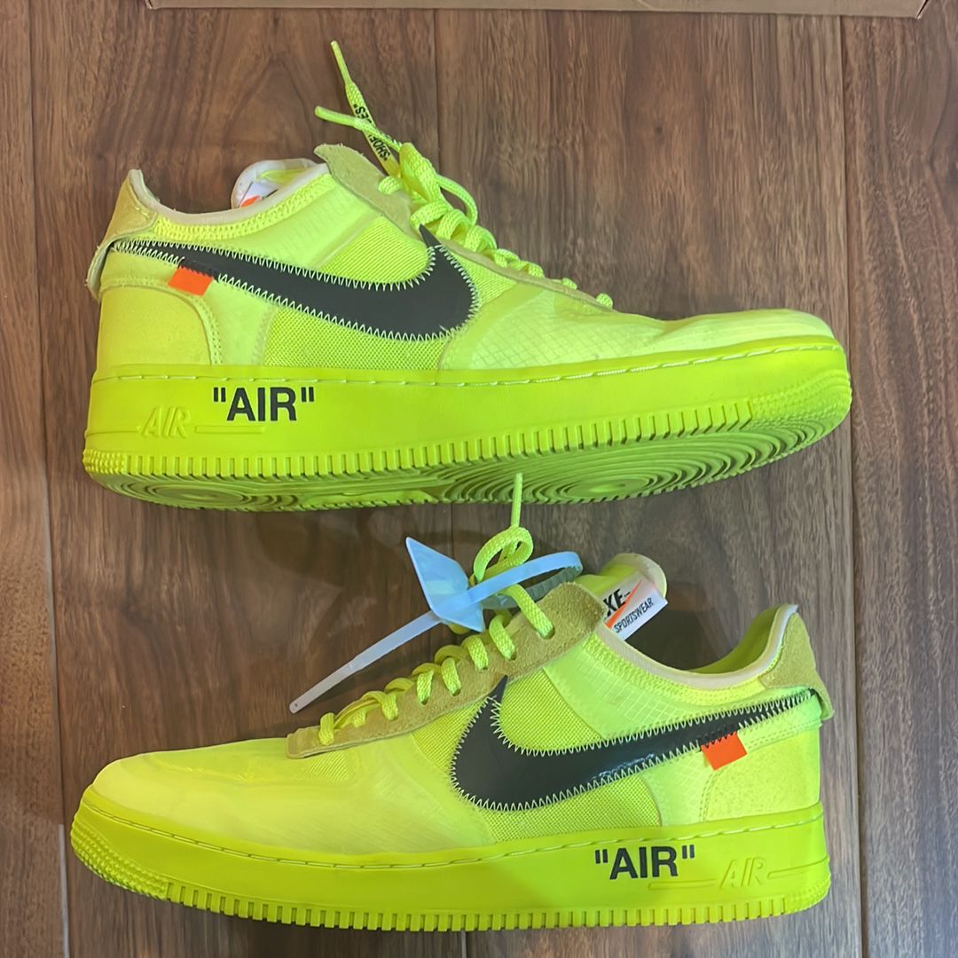 Off-White × Nike Air Force 1 Low "Volt"