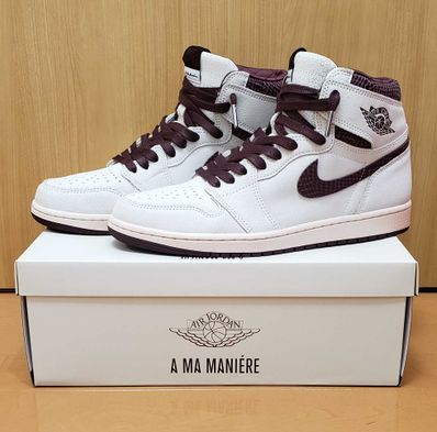 A Ma Maniere × Nike Air Jordan 1 Retro High OG "Sail and Burgundy"