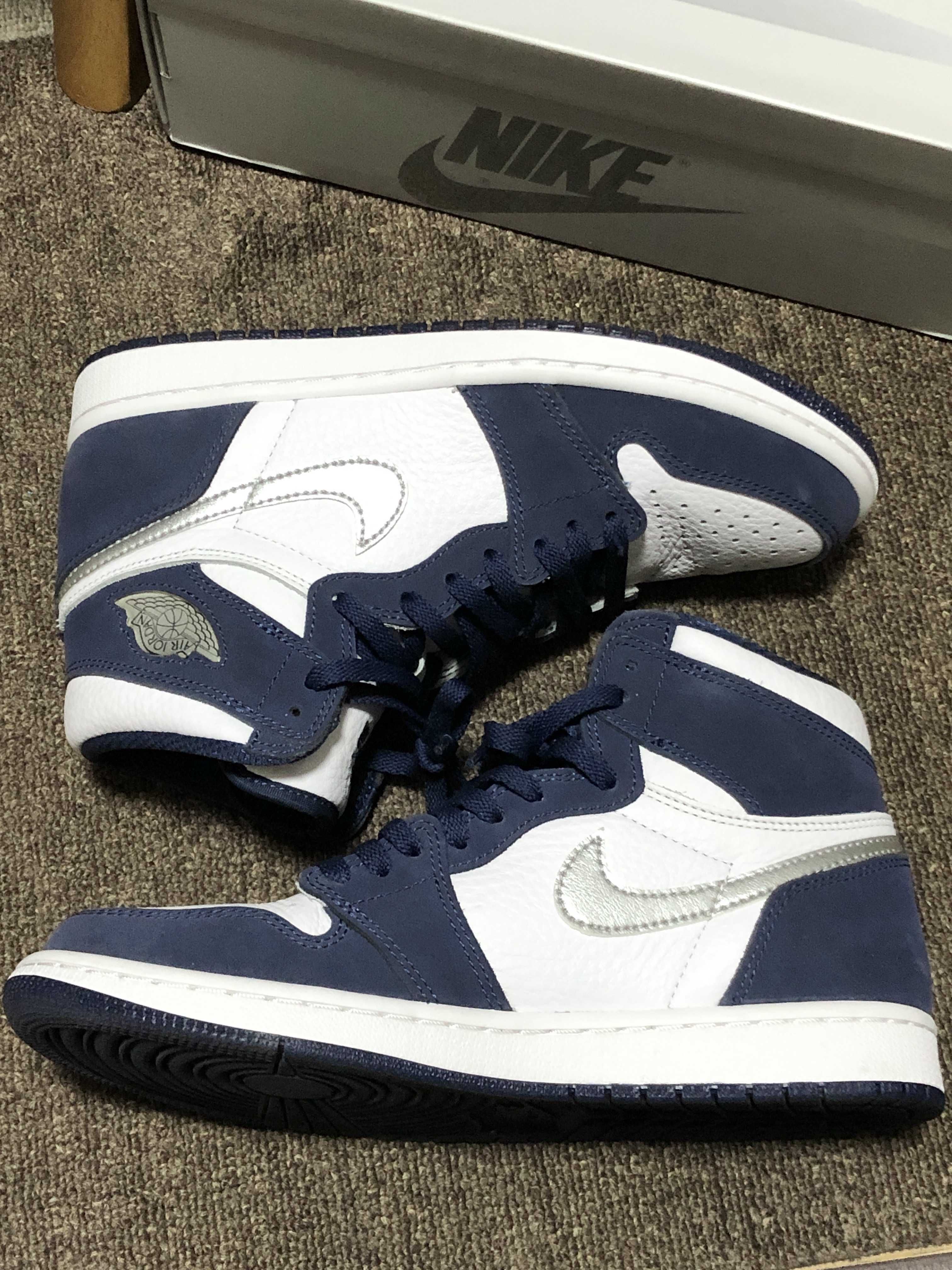Nike Air Jordan 1 High OG CO.JP "White/Midnight Navy" (2020)(ブリーフケースなし)