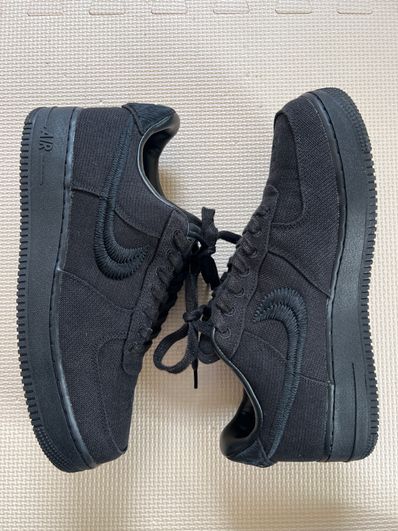 Stussy × Nike Air Force 1 Low "Triple Black"