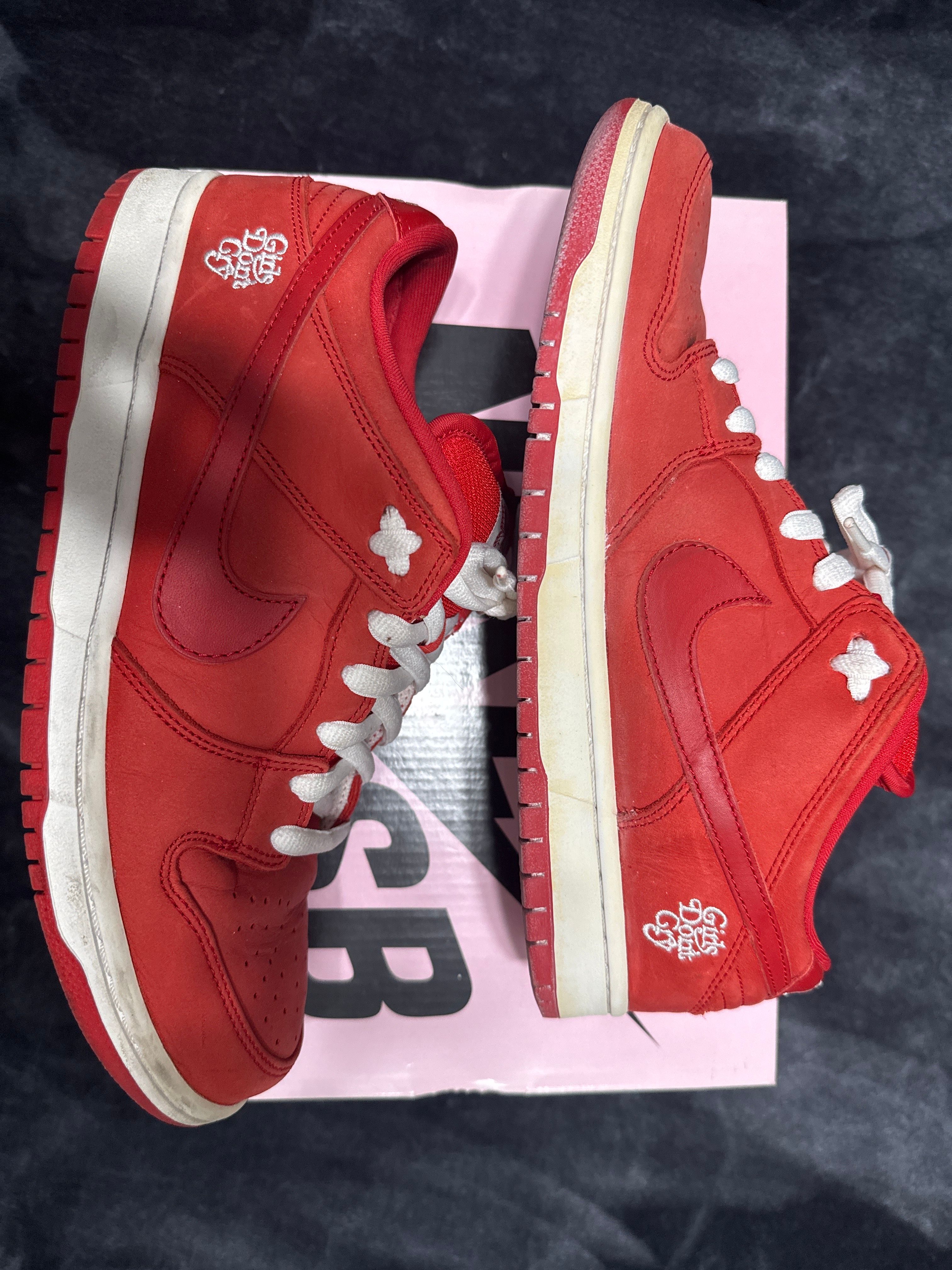 Girls Don't Cry × Nike SB Dunk Low Pro QS "Red" / VERDY