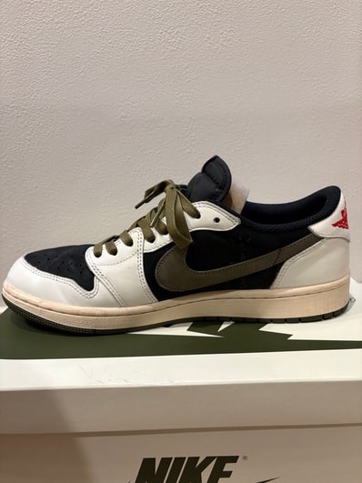 Travis Scott × Nike Women's Air Jordan 1 Low OG "Medium Olive"