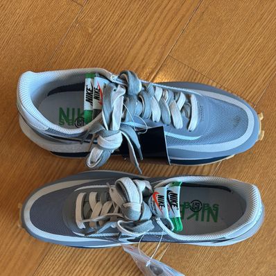 CLOT × Sacai × Nike LD Waffle "Grey Obsidian/Cool Grey"