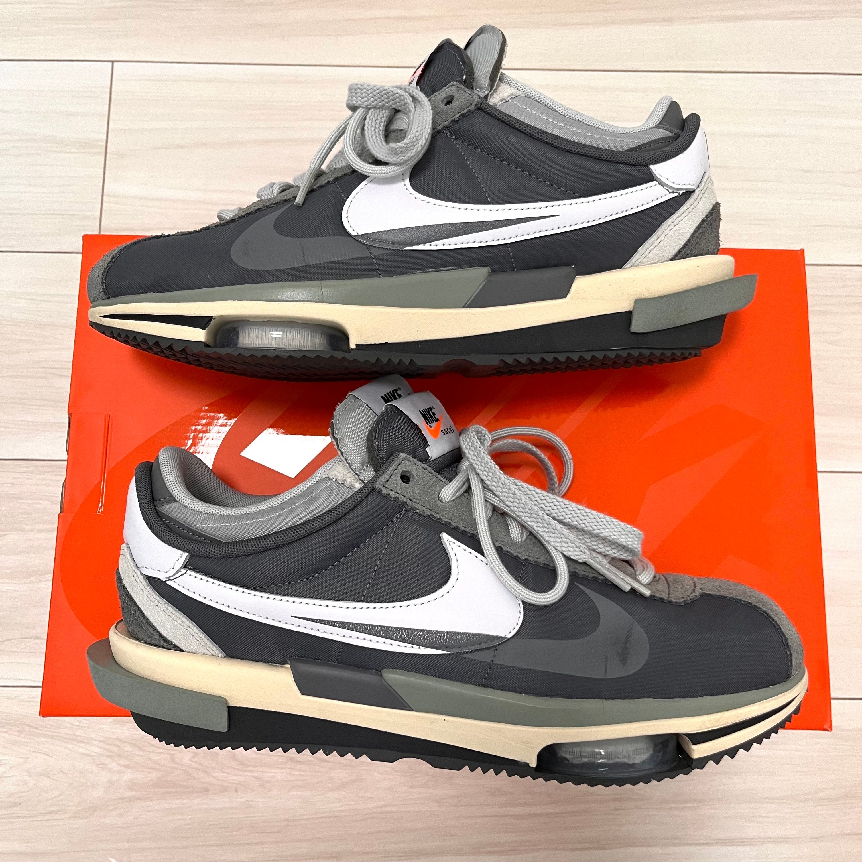 sacai × Nike Zoom Cortez "Iron Grey"
