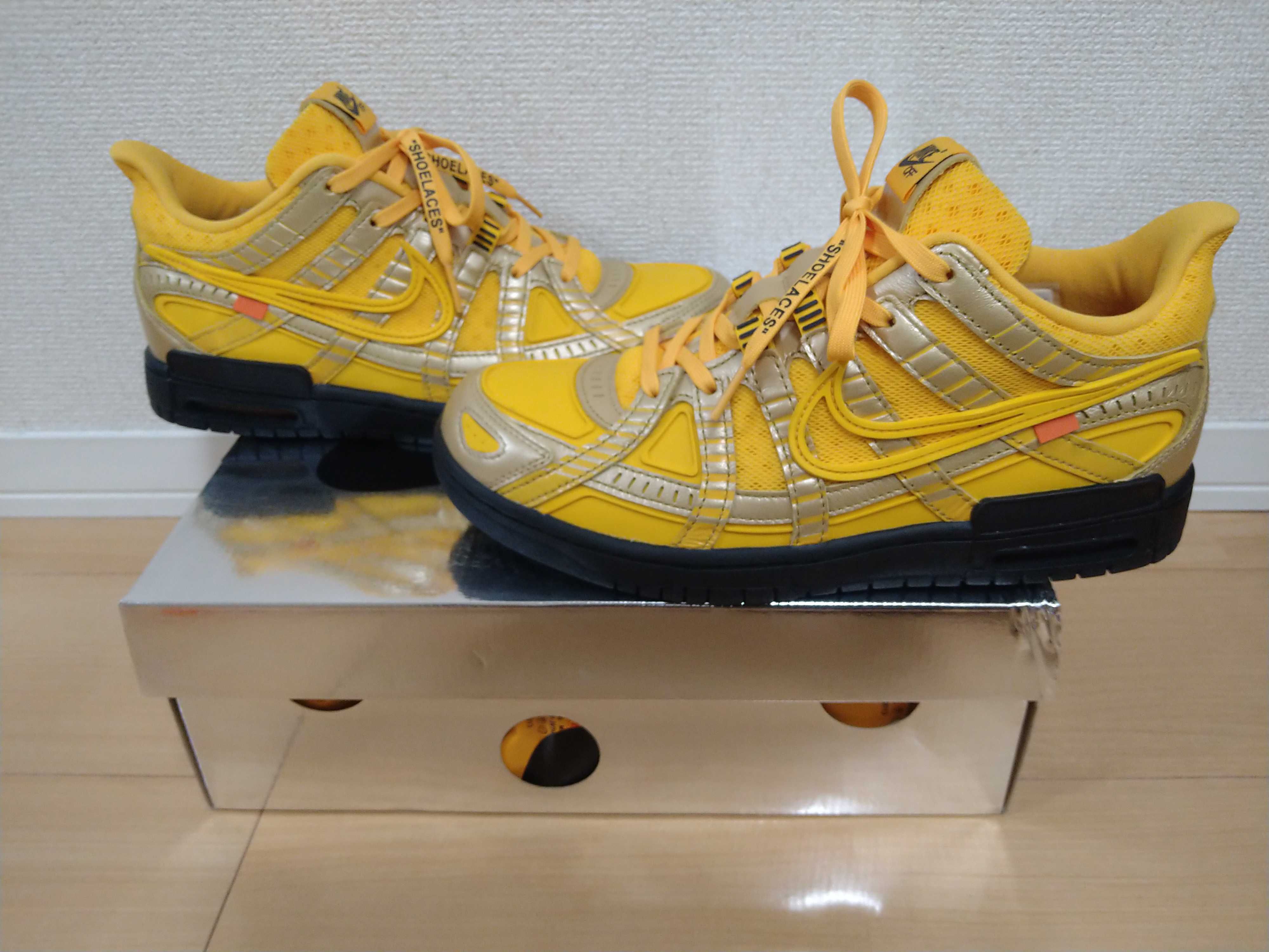 Off-White × Nike Air Rubber Dunk "University Gold"