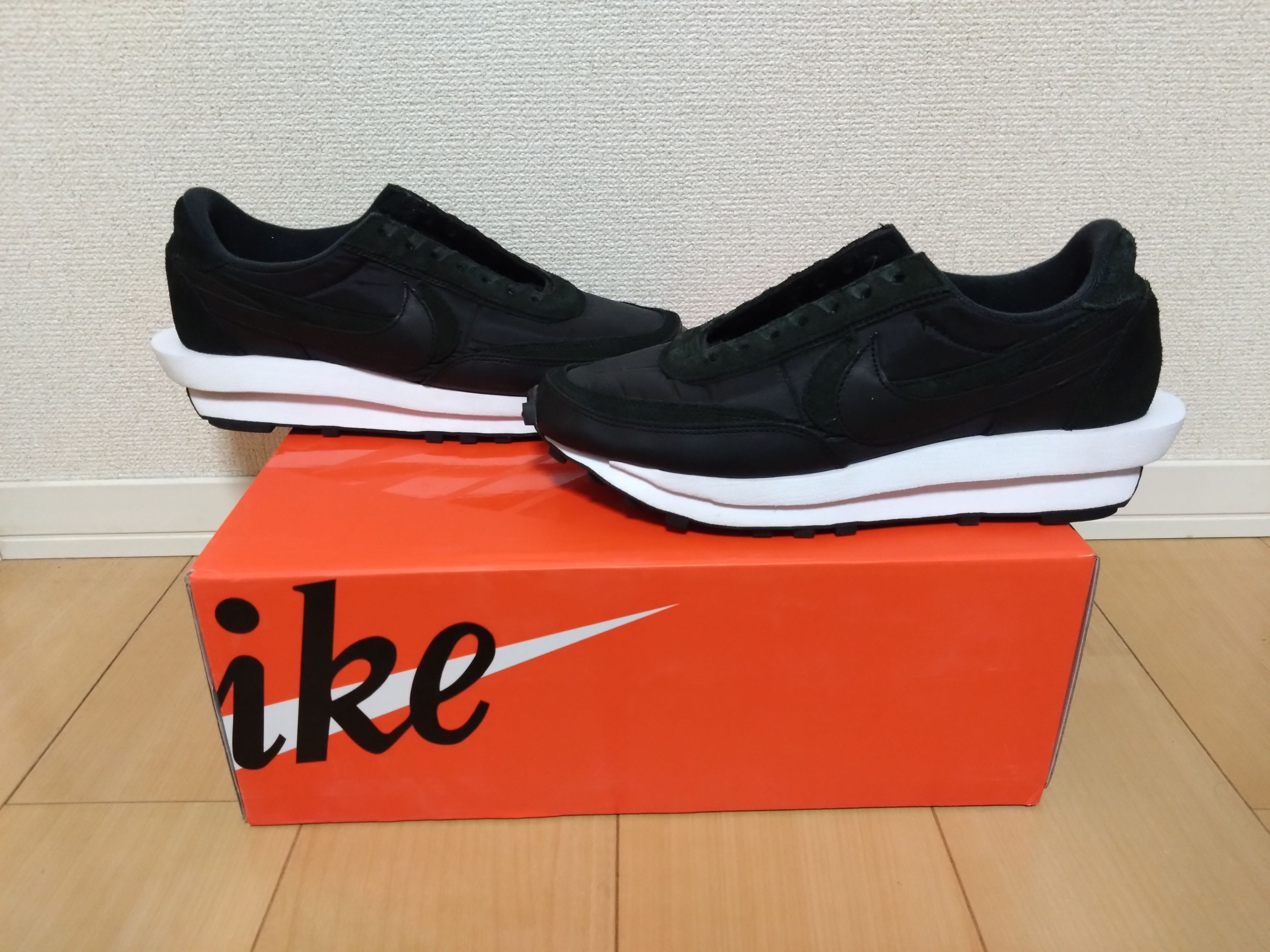 sacai × Nike LDV Waffle "Triple Black"