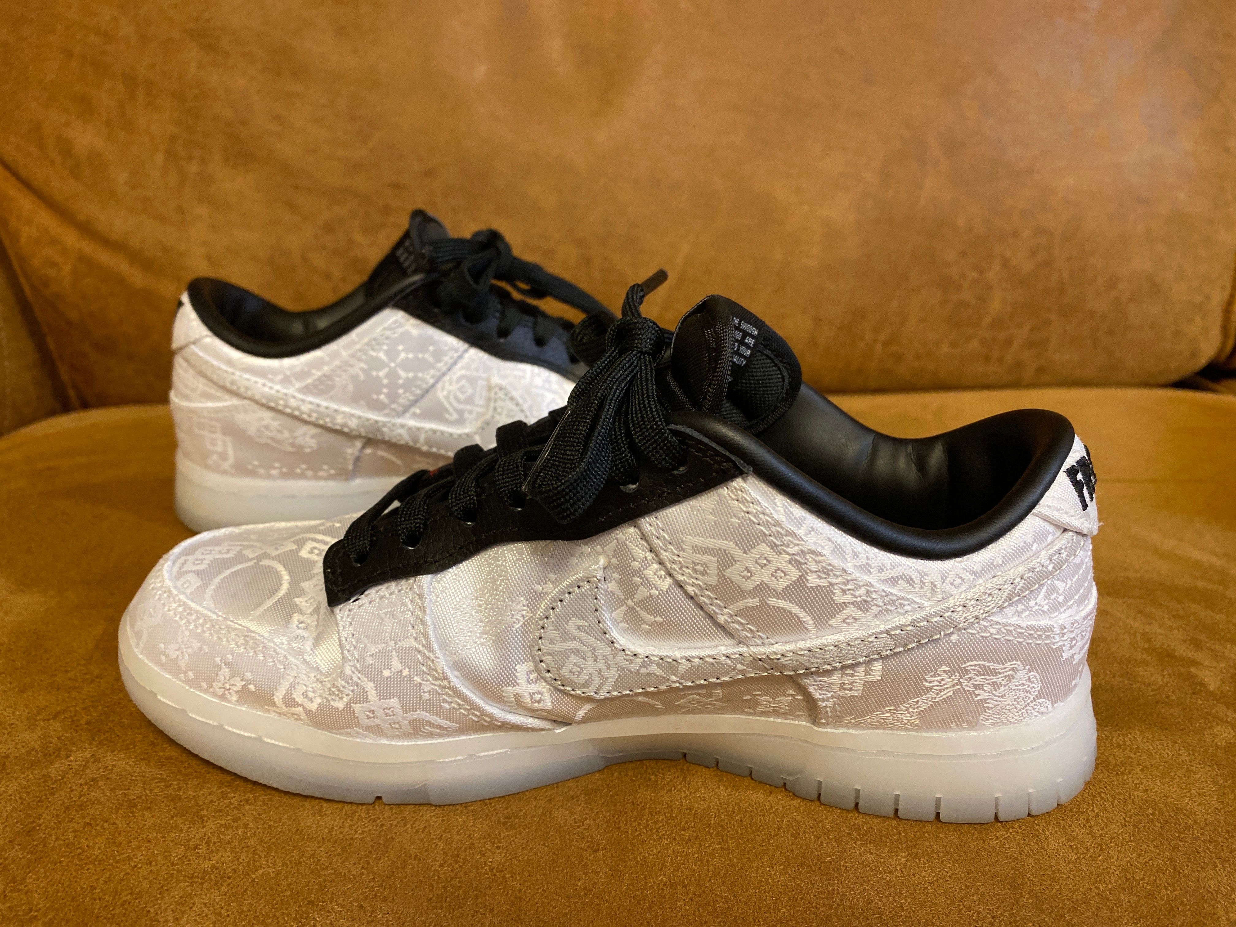 CLOT × Fragment × Nike Dunk Low "Black and White"