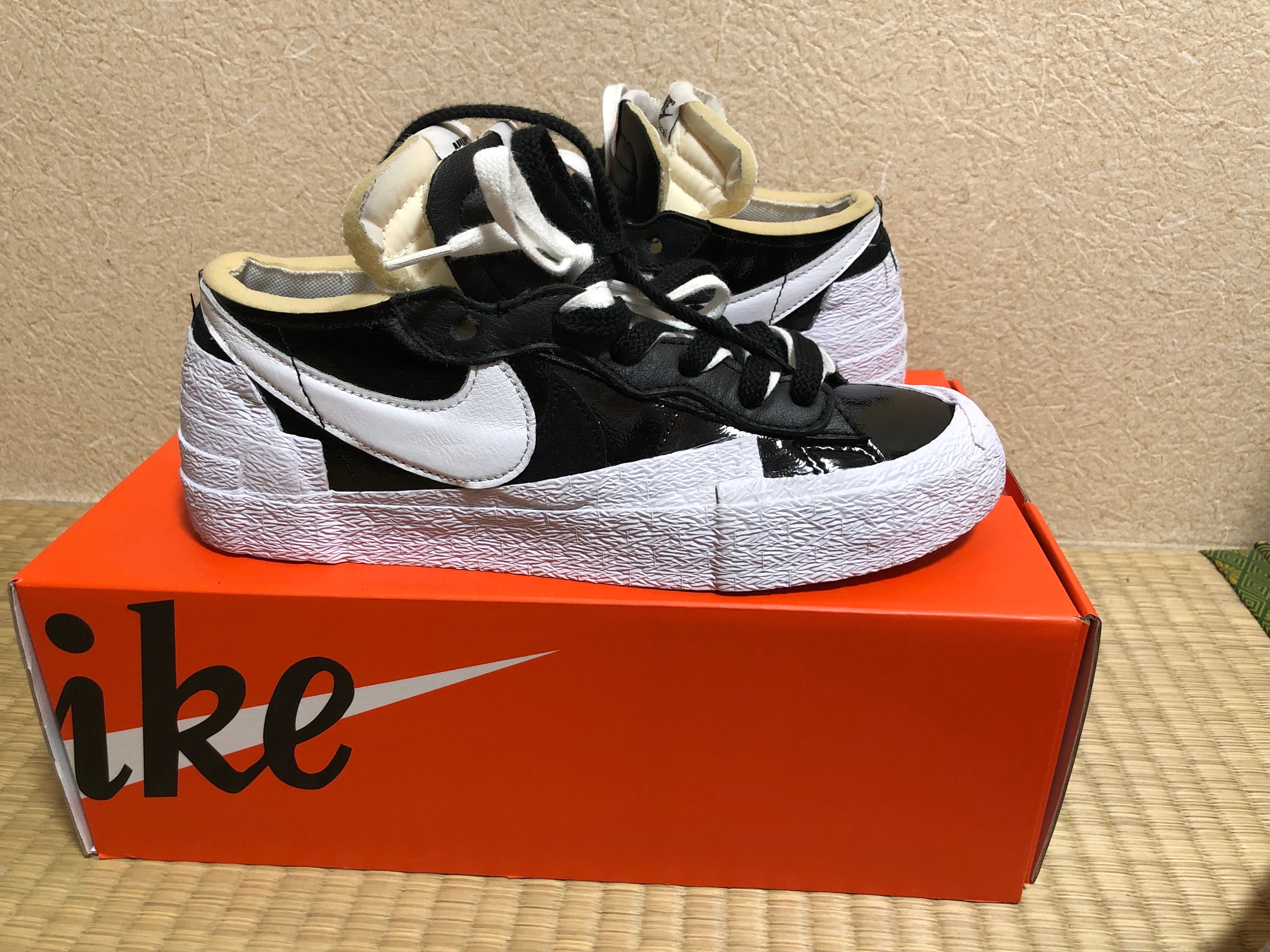 sacai × Nike Blazer Low "Black Patent Leather"