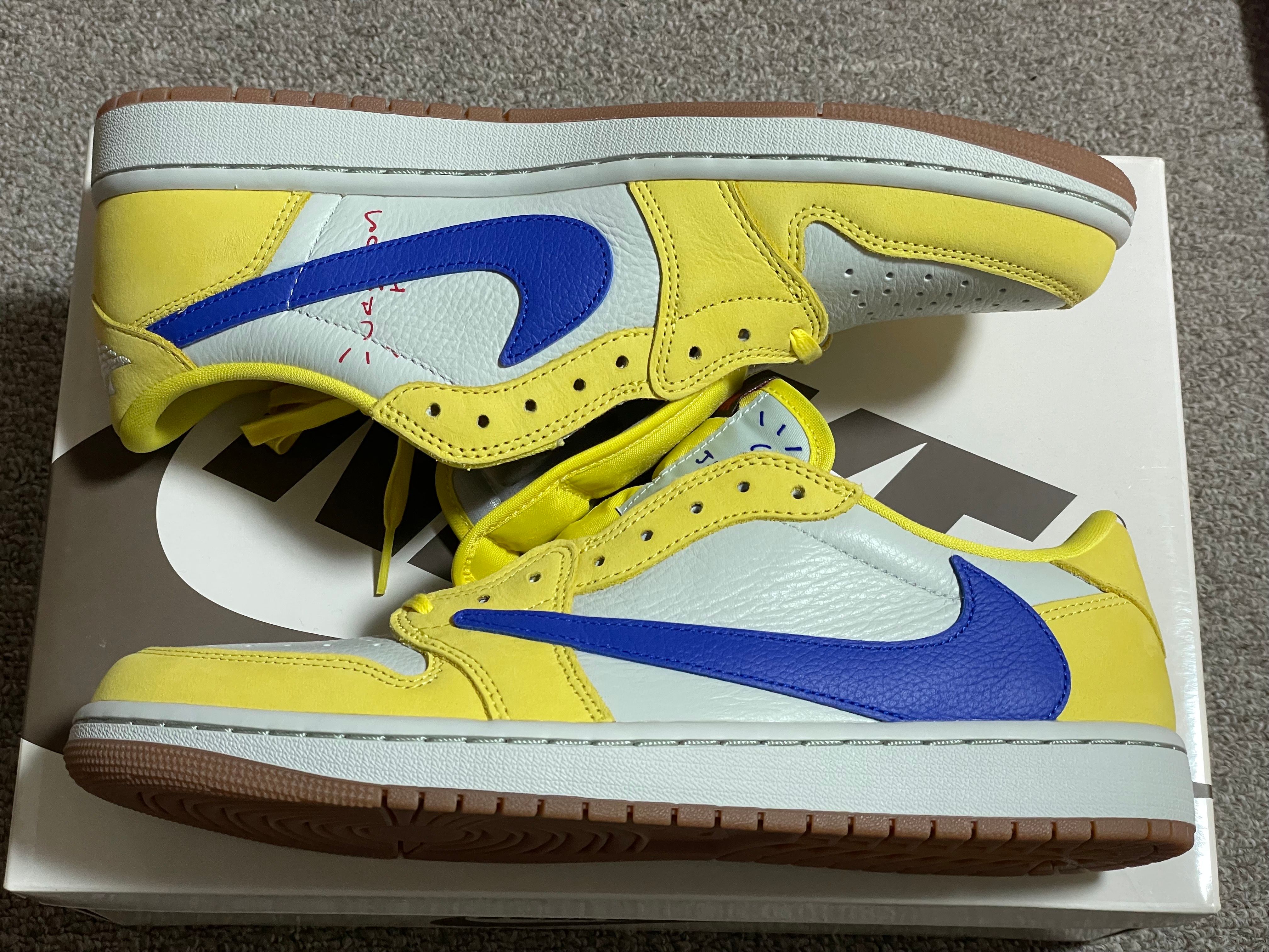 Travis Scott × Nike Women's Air Jordan 1 Retro Low OG "Canary"