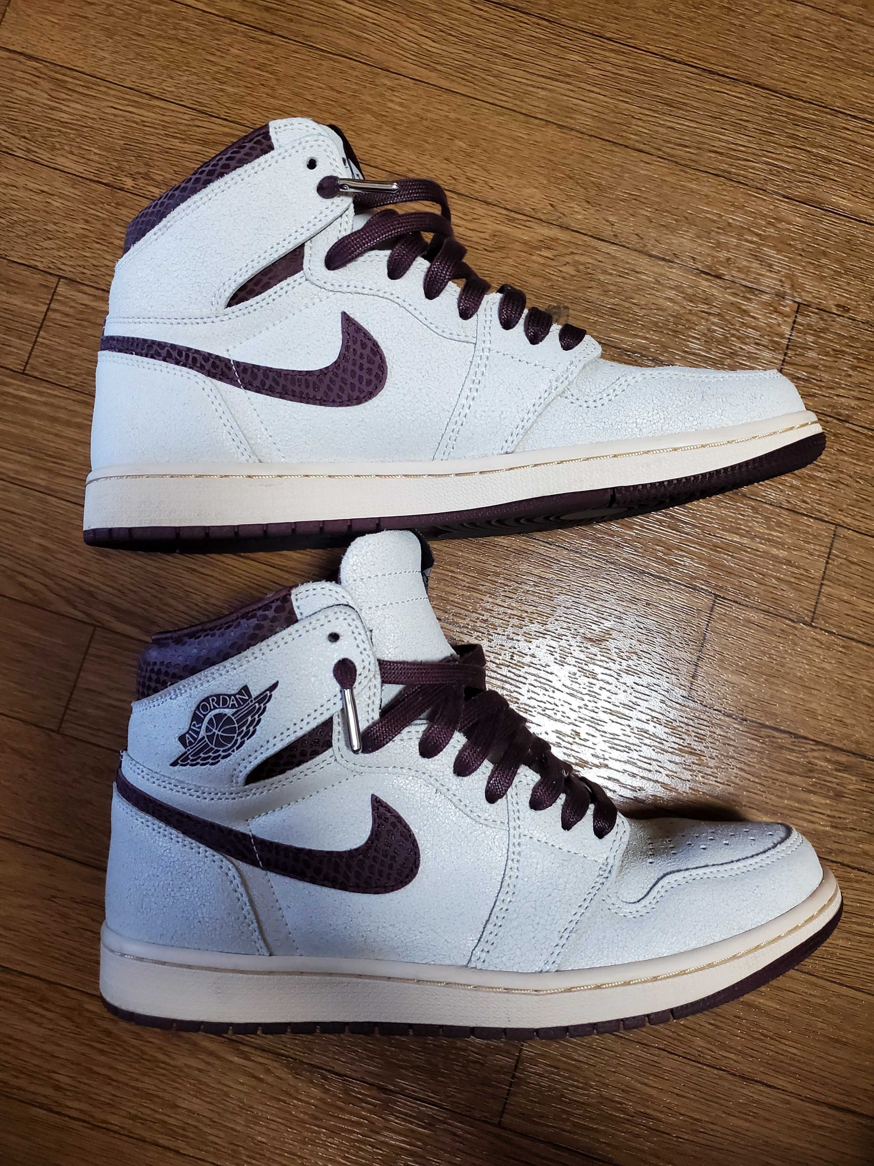 A Ma Maniere × Nike Air Jordan 1 Retro High OG "Sail and Burgundy"