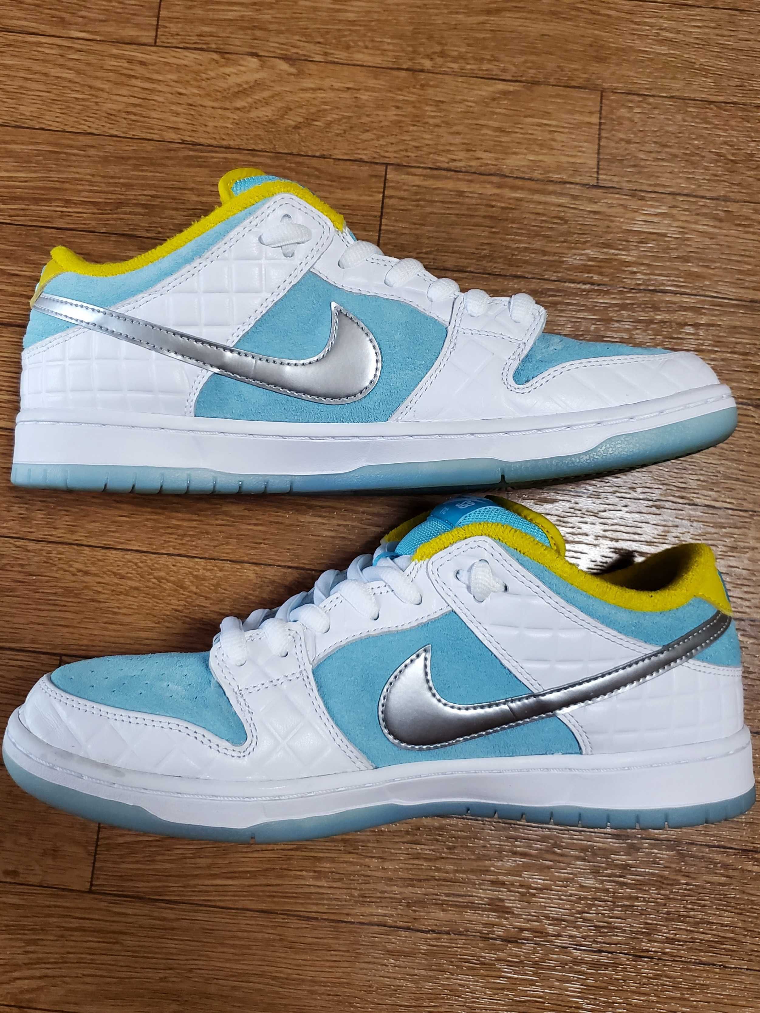 FTC × Nike SB Dunk Low "White/Blue"