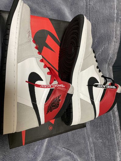 Nike Air Jordan 1 High OG "White/Black/Light Smoke Grey"