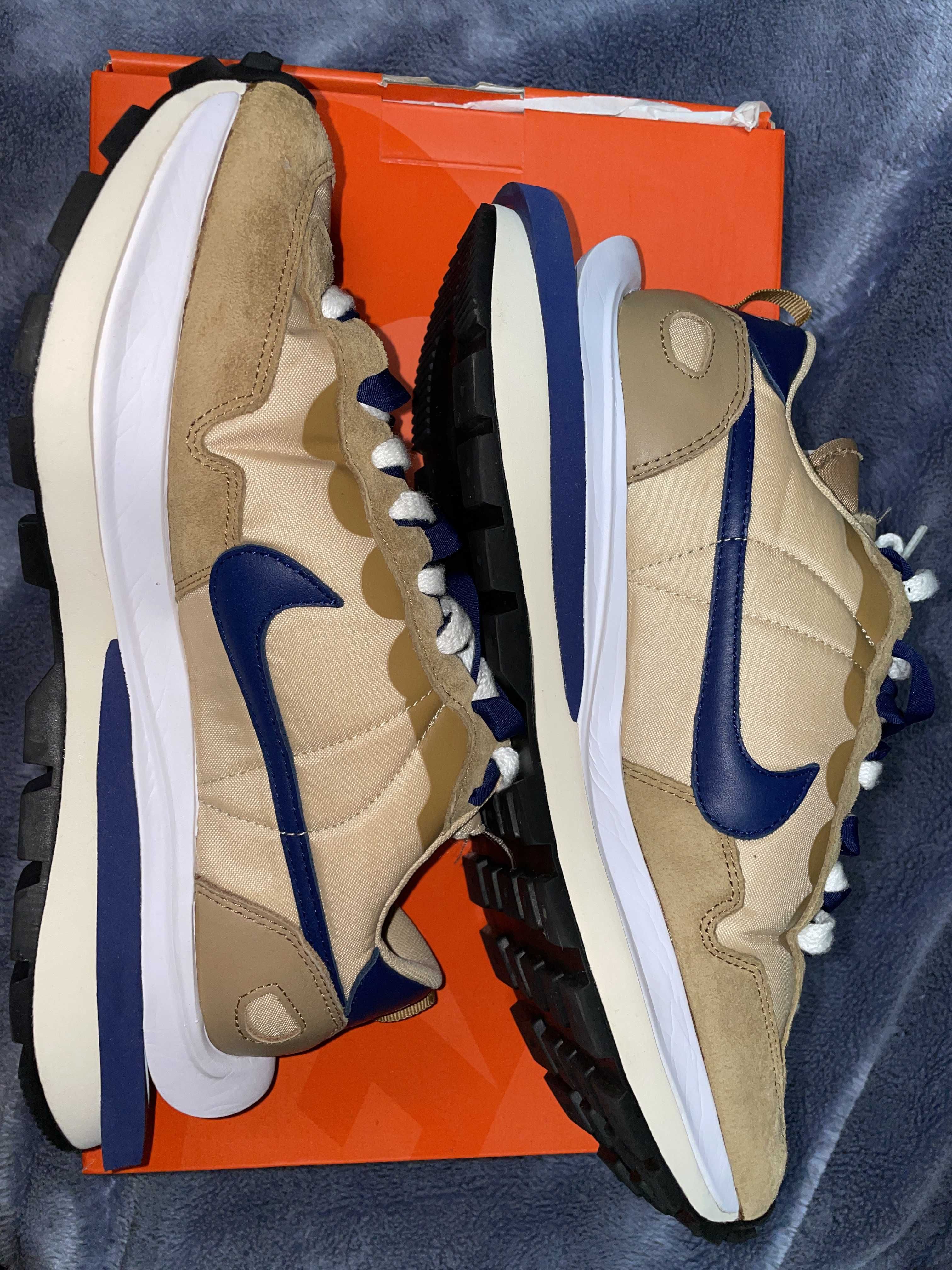 Sacai × Nike Vapor Waffle "Sesame And Blue Void"