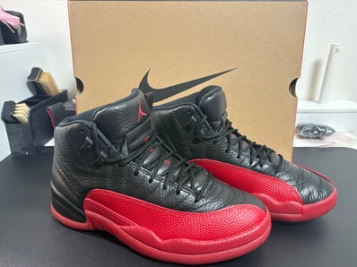Nike Air Jordan 12 Retro "Flu Game/Black and Varsity Red" (2025)