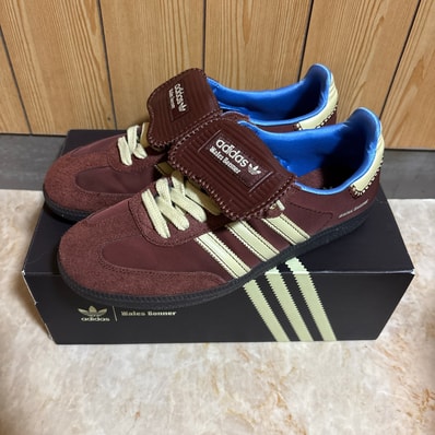Wales Bonner × adidas Samba Nylon Low "Fox Brown/Sandy Beige/Lucky Blue"