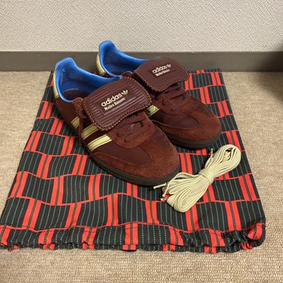 Wales Bonner × adidas Samba Nylon Low "Fox Brown/Sandy Beige/Lucky Blue"