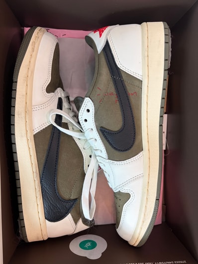 Travis Scott × Nike Air Jordan 1 Low OG SP "Reverse Olive"